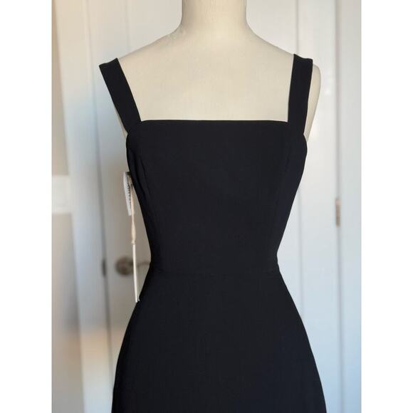 NWT Aritzia Wilfred Aperature Tie-Back Black Noir Mini Dress Size 00 - Picture 6 of 12